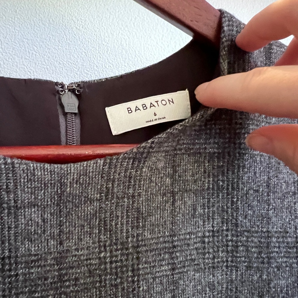 Aritzia Babaton Grey Wool and Cashmere Sheath Dress - Picture 3 of 7